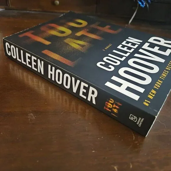 4 for $50 🎃 Too Late by Colleen Hoover Paperback Novel Suspenseful Romance - Picture 3 of 6